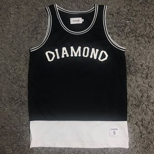 Diamond supply co black and white Jersey